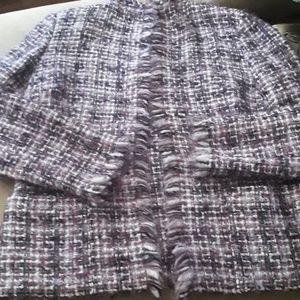 Talbots Purple fringed nice jacket ❣
